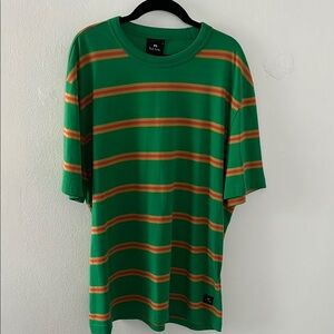 Paul Smith Green Striped Men's Shirt